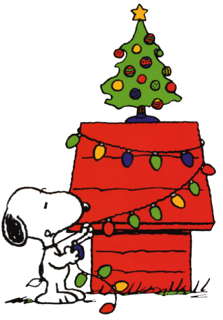 Christmas Snoopy Lights Tree (116K)