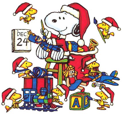Christmas Snoopy Woodstock (226K)